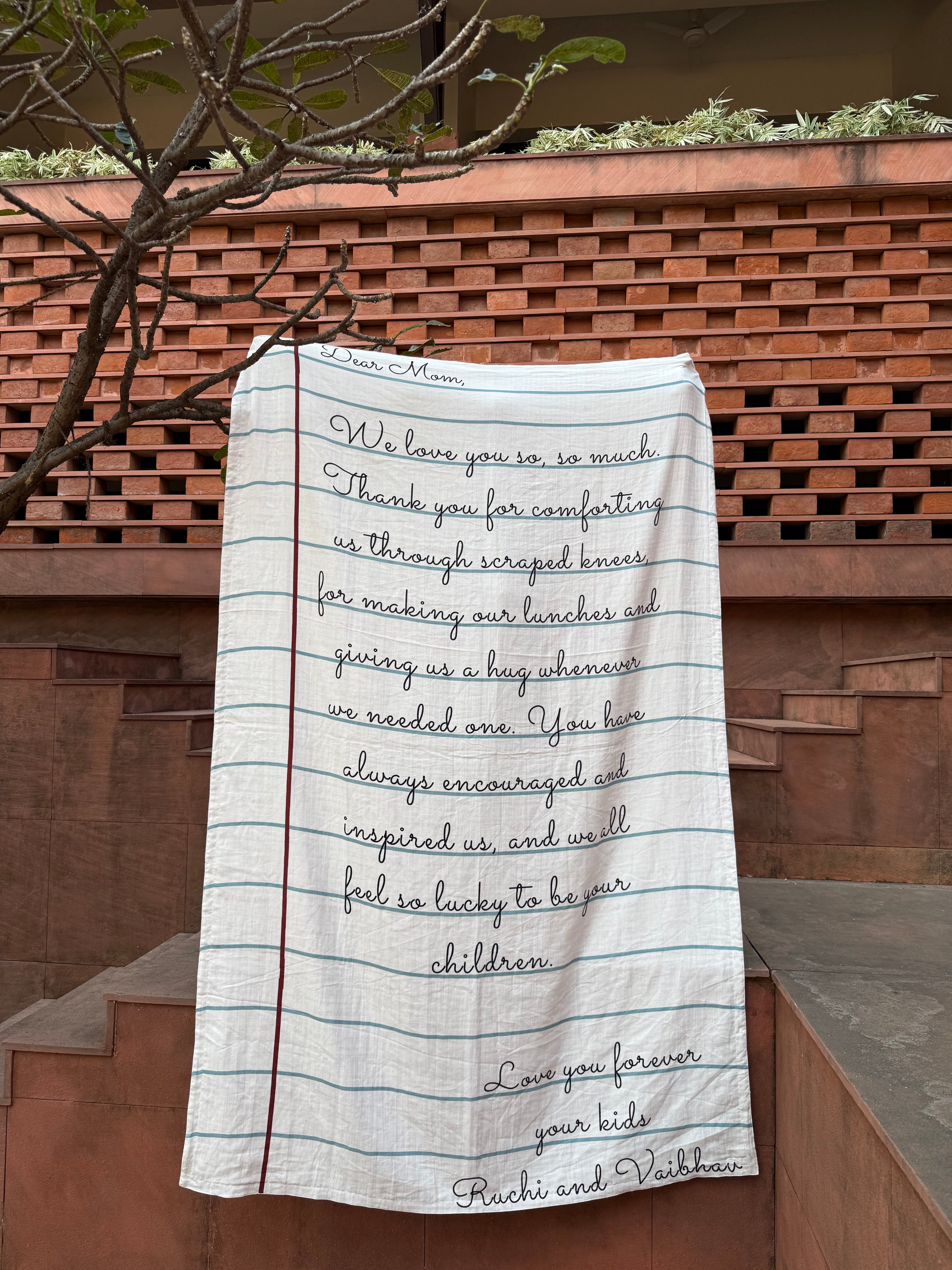 Letter to mom Customised Blanket